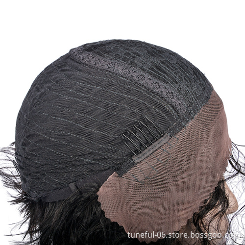 Tuneful under 100 Human Hair Wigs For Black Women 004 mama curl bob wig Pre Plucked Pixie Cut Glueless Lace Front Human Hair